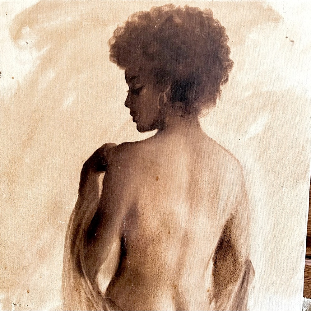 Beautiful natural woman artwork.